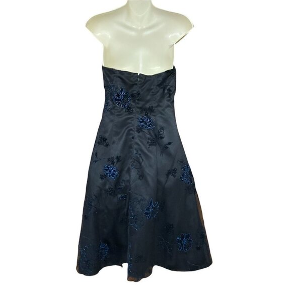 Onyx Nite Strapless Formal Dress Black Size 6 - Picture 11 of 14